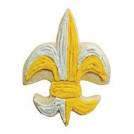 Fleur de Lis Cookie and Fondant Cutter - Ann Clark - 4.6 Inches - US Tin Plated Steel N2