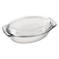 1.7 Qt. Glass Small Oval Casserole Lid