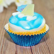 Professional US Standard-Sized Grease-Proof Foil Cupcake Liners (Silver) N3