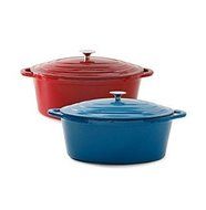 Ruff Hewn 5-qt. Cast-iron Casserole Pan Red