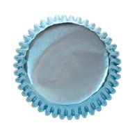 Light Blue Foil Cupcake Cases