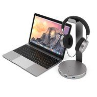 Satechi Aluminum USB Headphone Stand Holder with Three USB 3.0 Ports and 3.5mm AUX port - Suitable For All Headphone... N3