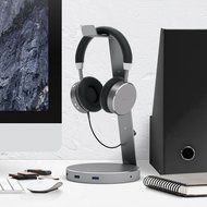 Satechi Aluminum USB Headphone Stand Holder with Three USB 3.0 Ports and 3.5mm AUX port - Suitable For All Headphone... N4