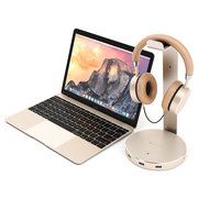 Satechi Aluminum USB Headphone Stand Holder with Three USB 3.0 Ports and 3.5mm AUX port - Suitable For All Headphone... N13