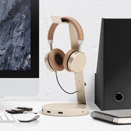 Satechi Aluminum USB Headphone Stand Holder with Three USB 3.0 Ports and 3.5mm AUX port - Suitable For All Headphone... N14