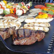 SEAAN 5 Pieces Set BBQ Grill Sheets Mats, 100% Non Stick Safe, Extra Thick, Reusable and Dishwasher Barbecue Grilling... N7