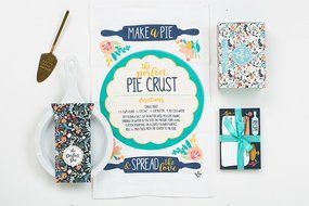 Sweet As Pie Apple Pie Baking Gift Box with Ceramic Pie Dish, Recipe Cards, Crust Mix, Pie Server- This Gourmet... N3