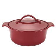 Anolon Vesta Stoneware 2-1/2-Quart Round Casserole, Paprika Red