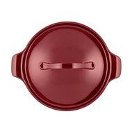 Anolon Vesta Stoneware 2-1/2-Quart Round Casserole, Paprika Red N4