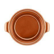 Anolon Vesta Stoneware 2-1/2-Quart Round Casserole, Paprika Red N8