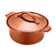 Anolon Vesta Stoneware 2-1/2-Quart Round Casserole, Paprika Red N11