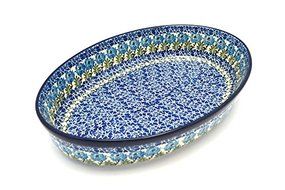 Polish Pottery Baker - Oval - Large - Antique Rose