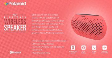 Polaroid PBT571BK Universal Wireless Bluetooth Speaker (Black) N8