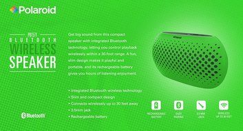 Polaroid PBT571BK Universal Wireless Bluetooth Speaker (Black) N11