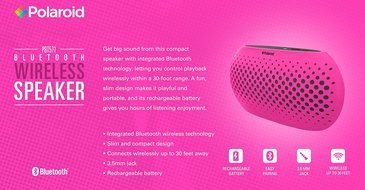 Polaroid PBT571BK Universal Wireless Bluetooth Speaker (Black) N14