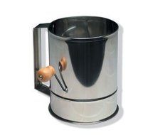 Stainless Steel Flour Sifter with Crank 5 Cup
