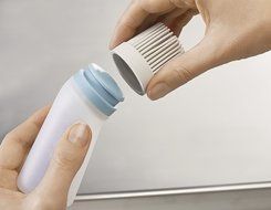 Joseph Joseph Glaze Refillable Silicone Pastry Squeezable Container Interchangeable Brush Heads, Off-White N4