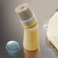Joseph Joseph Glaze Refillable Silicone Pastry Squeezable Container Interchangeable Brush Heads, Off-White N8
