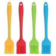 Foreasy Pastry Brush Grill Brush Basting Brush Food Grade Silicon Body Safe Set of 4 N14