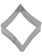 CybrTrayd R&amp;M Diamond Tinplated Steel Cookie Cutter, 3.25-Inch, Silver, Bulk Lot of 12