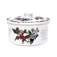 Portmeirion The Holly &amp; The Ivy Covered Casserole 48 Oz - Round Drum Shape