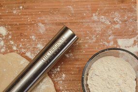The Original Stainless Steel Rolling Pin Featuring a Non-Stick Surface Perfect for Making Pasta, Cookies, Ravioli... N2