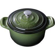 La Cuisine 4 In. Enameled Cast Iron Mini Covered Casserole, Blue N6