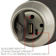 KONCERT Kapsule ALL In One Portable NFC Bluetooth Wireless Speaker BLACK with 4000mah Li-ion USB Charging Support... N6