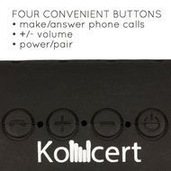 KONCERT Kapsule ALL In One Portable NFC Bluetooth Wireless Speaker BLACK with 4000mah Li-ion USB Charging Support... N8