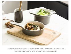 Astra shop Ceramic Nonstick Bakeware Rosting Pan with Handle, 5-1/2-Inch Round - Gray N4