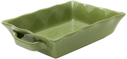 Prima Design Classic Rectangular Baker, 12 by 7.5-Inch, Green