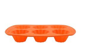 Prime Cook Silicone Cake Pan (6 Flower Shapes) (Green) N4