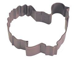 R&amp;M Gobbler Turkey 3.75&quot; Cookie Cutter Brown With Colored, Durable, Baked-on Polyresin Finish
