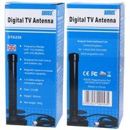 August DTA240 High Gain Digital TV Aerial - Portable Indoor/Outdoor Digital Antenna for USB TV Tuner / ATSC Television... N14