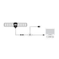 August DTA240 High Gain Digital TV Aerial - Portable Indoor/Outdoor Digital Antenna for USB TV Tuner / ATSC Television... N36