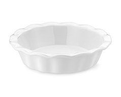 Ceramic Pie Plate - 6 inch Deep Dish (White)