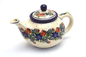 Polish Pottery Teapot - 14 oz. - Garden Party