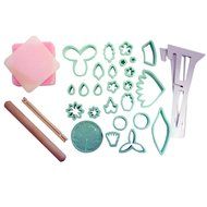 32 Piece Sugarcraft set includes cutter, guides, tools - By Kurtzy TM N2