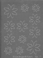 Crystal Flowers Shasta Daisy Gelatin Veining Sheet by Chef Alan Tetreault