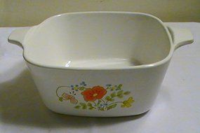 Corning Wildflower Individual Casserole - P-43-B - (No Lid)