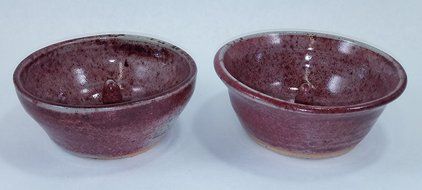 Aunt Chris&#039; Pottery - Hand Made Clay - Individual Apple - Baking and Serving Dish - Convienant Catch All Bowl... N6