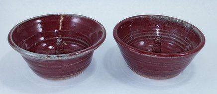 Aunt Chris&#039; Pottery - Hand Made Clay - Individual Apple - Baking and Serving Dish - Convienant Catch All Bowl... N7