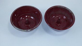 Aunt Chris&#039; Pottery - Hand Made Clay - Individual Apple - Baking and Serving Dish - Convienant Catch All Bowl... N8
