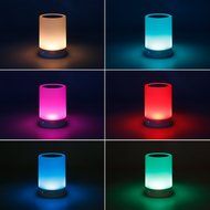 YKS Wireless Bluetooth Speakers, Portable Multifunctional Bluetooth Speaker with Smart Touch LED Mood Lamp, Muisc... N6