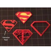 Super Hero Cookie Cutter (Set A) / Fondant Cutter / Cupcake Topper - (14pc Set) (3 inch) N2