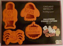 SUR LA TABLE Halloween Cookie Cutters Set of 8 CHICAGO METALLIC