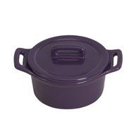 Omniware 1171963 Round Mini Bakers with Lids, Set of 4, Violet
