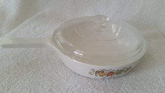 Vintage Corning Ware Le Persil Spice of Life Sauce Skillet Pan w/ Pyrex Lid N2