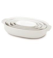 KitchenAid Nesting Ceramic 4-Piece Set-Almond Cream