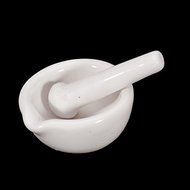 6ml Porcelain Mortar and Pestle Mixing Grinding Bowl Set - White by Unknown N4